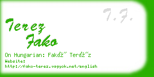 terez fako business card